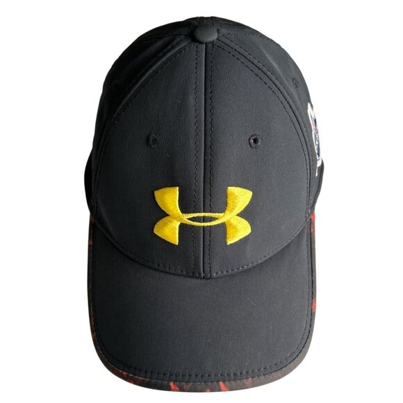 Under Armour Yellow Logo NFL Combine Edition Black/Red HeatGear Cap M/L - Picture 1 of 6